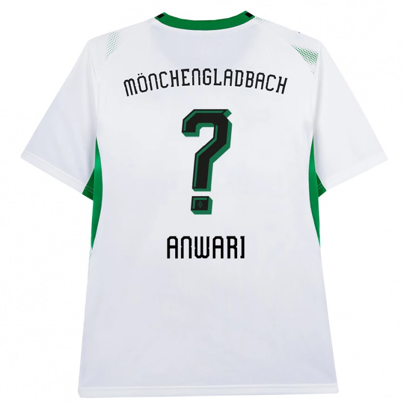 Danxen Uomo Maglia Hamza Anwari #0 Bianco Nero Verde Kit Gara Home 2026/27 Maglietta