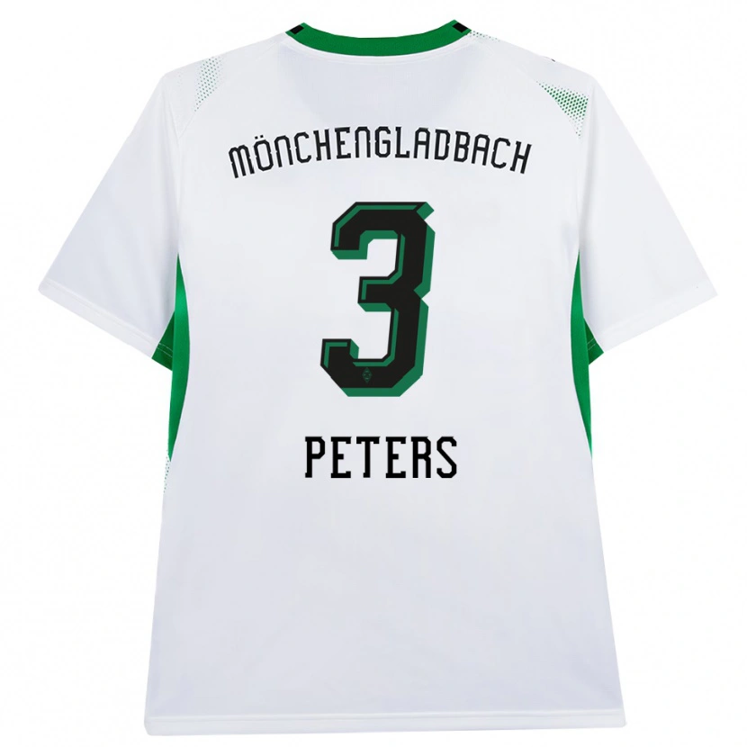 Danxen Uomo Maglia Nils Peters #3 Bianco Nero Verde Kit Gara Home 2026/27 Maglietta