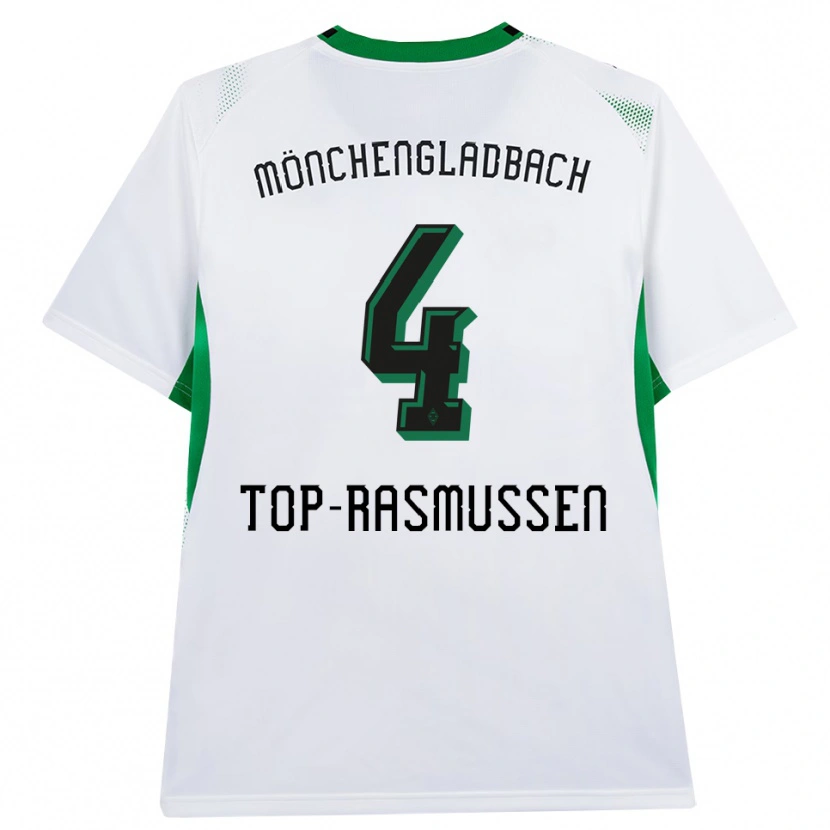 Danxen Uomo Maglia Tristan Top-Rasmussen #4 Bianco Nero Verde Kit Gara Home 2026/27 Maglietta