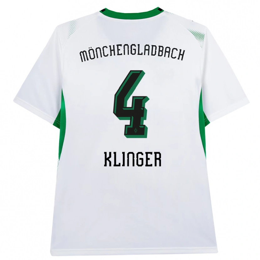 Danxen Uomo Maglia Nina Klinger #4 Bianco Nero Verde Kit Gara Home 2026/27 Maglietta