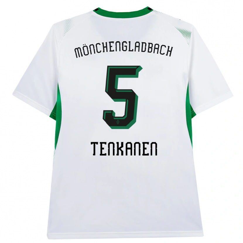 Danxen Uomo Maglia Luke Tenkanen #5 Bianco Nero Verde Kit Gara Home 2026/27 Maglietta