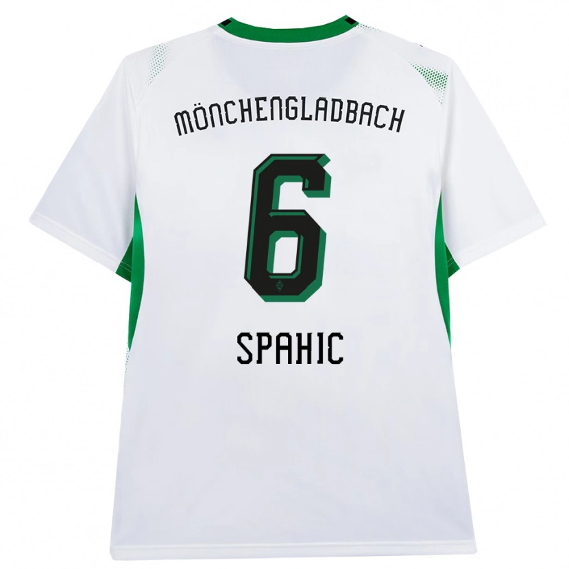 Danxen Uomo Maglia Armin Spahic #6 Bianco Nero Verde Kit Gara Home 2026/27 Maglietta