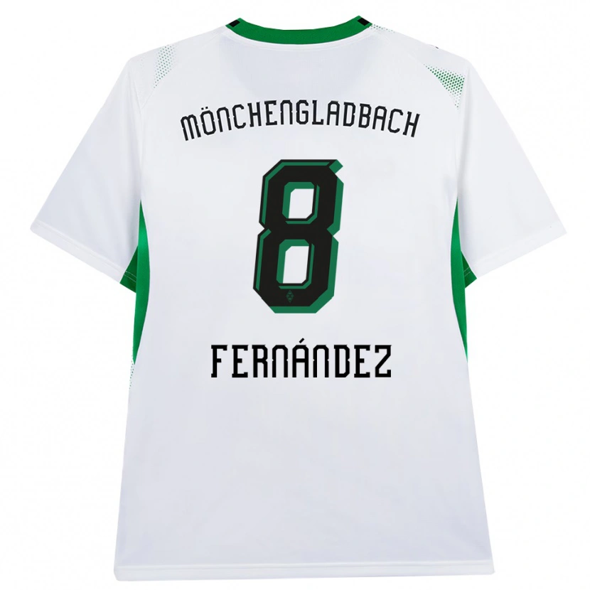 Danxen Uomo Maglia Oriol Fernandez Berenguer #8 Bianco Nero Verde Kit Gara Home 2026/27 Maglietta