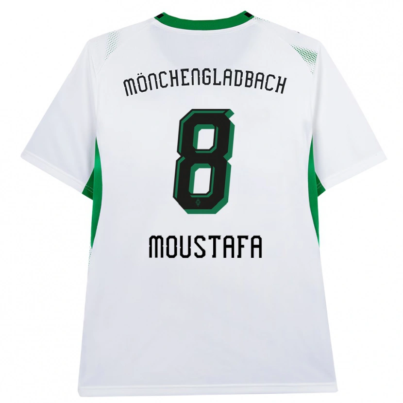 Danxen Uomo Maglia Moustafa Ashraf Moustafa #8 Bianco Nero Verde Kit Gara Home 2026/27 Maglietta
