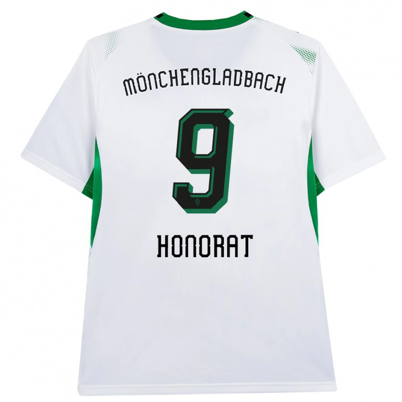 Danxen Uomo Maglia Franck Honorat #9 Bianco Nero Verde Kit Gara Home 2026/27 Maglietta
