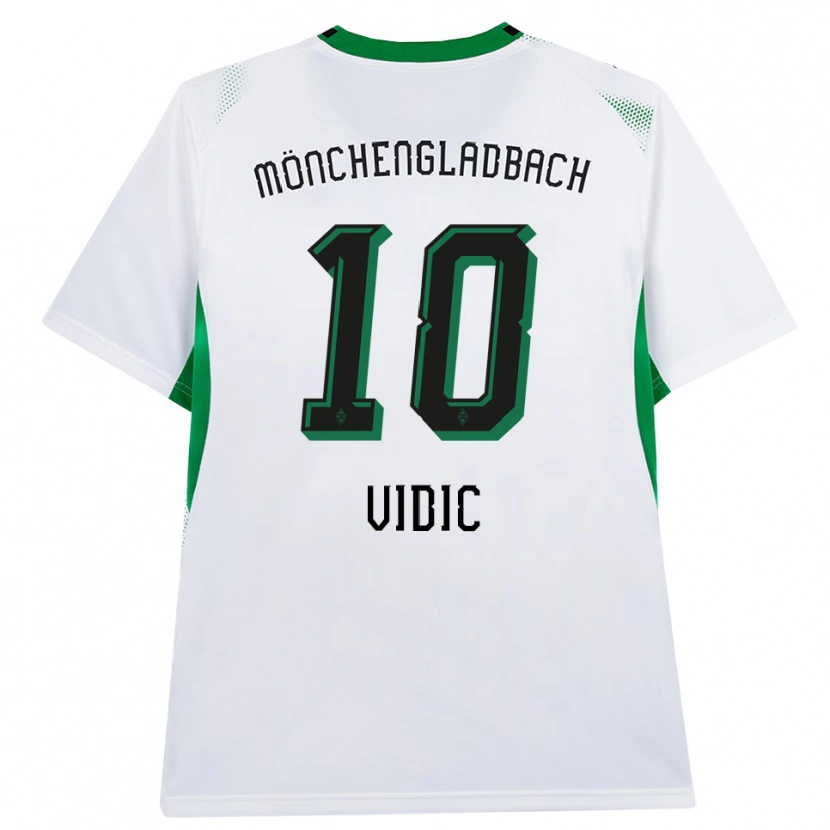Danxen Uomo Maglia Nico Vidic #10 Bianco Nero Verde Kit Gara Home 2026/27 Maglietta