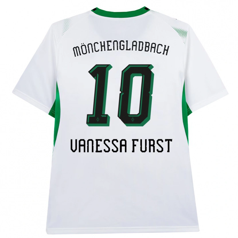 Danxen Uomo Maglia Vanessa Fürst #10 Bianco Nero Verde Kit Gara Home 2026/27 Maglietta