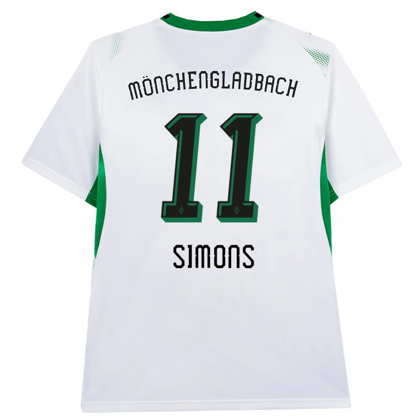 Danxen Uomo Maglia Kelly Simons #11 Bianco Nero Verde Kit Gara Home 2026/27 Maglietta