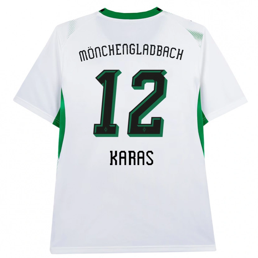 Danxen Uomo Maglia Rafael Karas #12 Bianco Nero Verde Kit Gara Home 2026/27 Maglietta