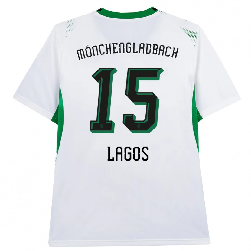 Danxen Uomo Maglia Maxim Lagos #15 Bianco Nero Verde Kit Gara Home 2026/27 Maglietta
