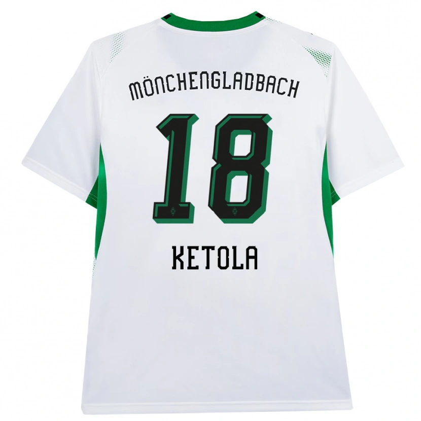 Danxen Uomo Maglia Sulo Ketola #18 Bianco Nero Verde Kit Gara Home 2026/27 Maglietta
