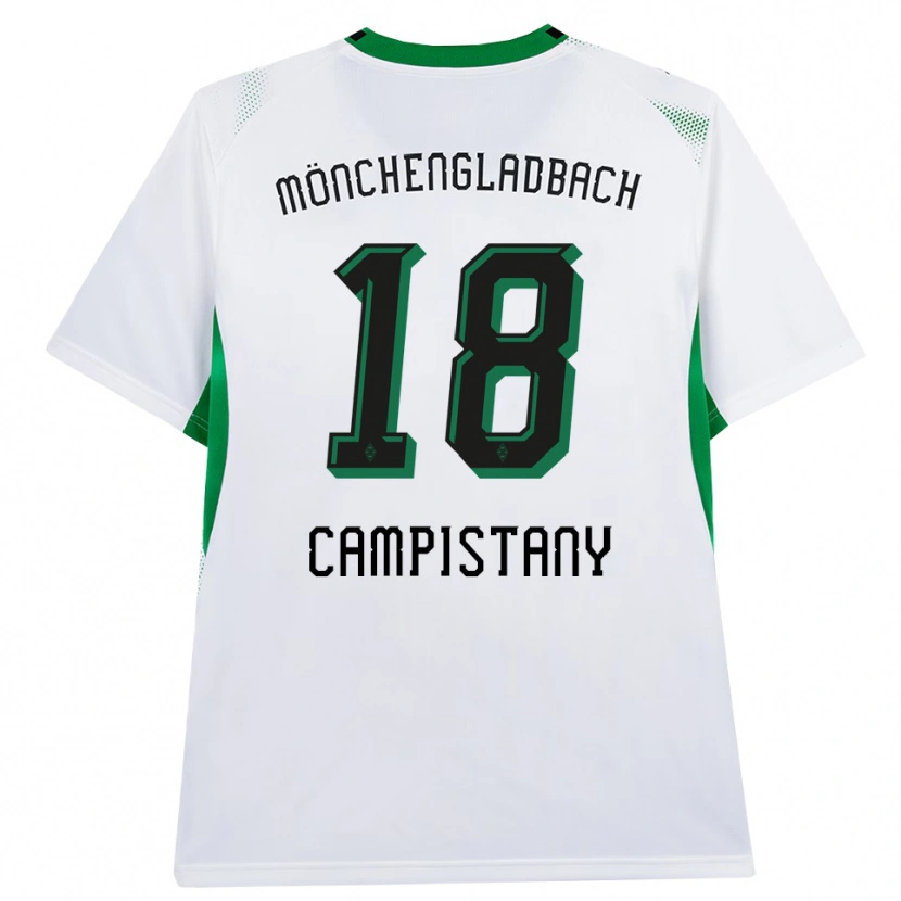 Danxen Uomo Maglia Erik Corominas Campistany #18 Bianco Nero Verde Kit Gara Home 2026/27 Maglietta