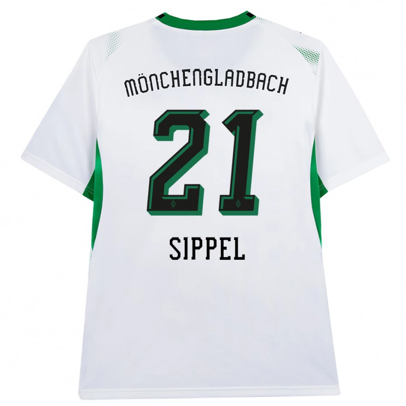 Danxen Uomo Maglia Tobias Sippel #21 Bianco Nero Verde Kit Gara Home 2026/27 Maglietta