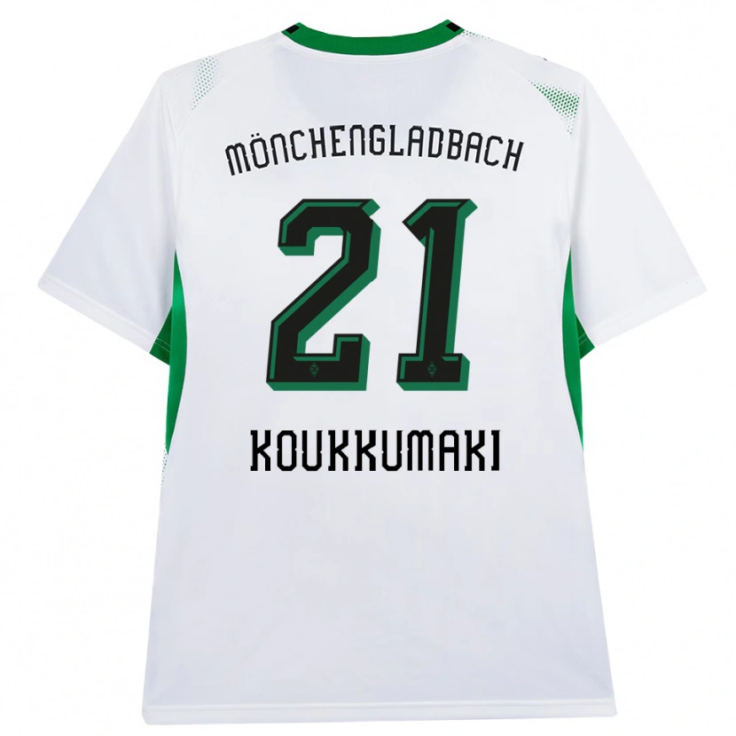 Danxen Uomo Maglia Taavi Koukkumäki #21 Bianco Nero Verde Kit Gara Home 2026/27 Maglietta