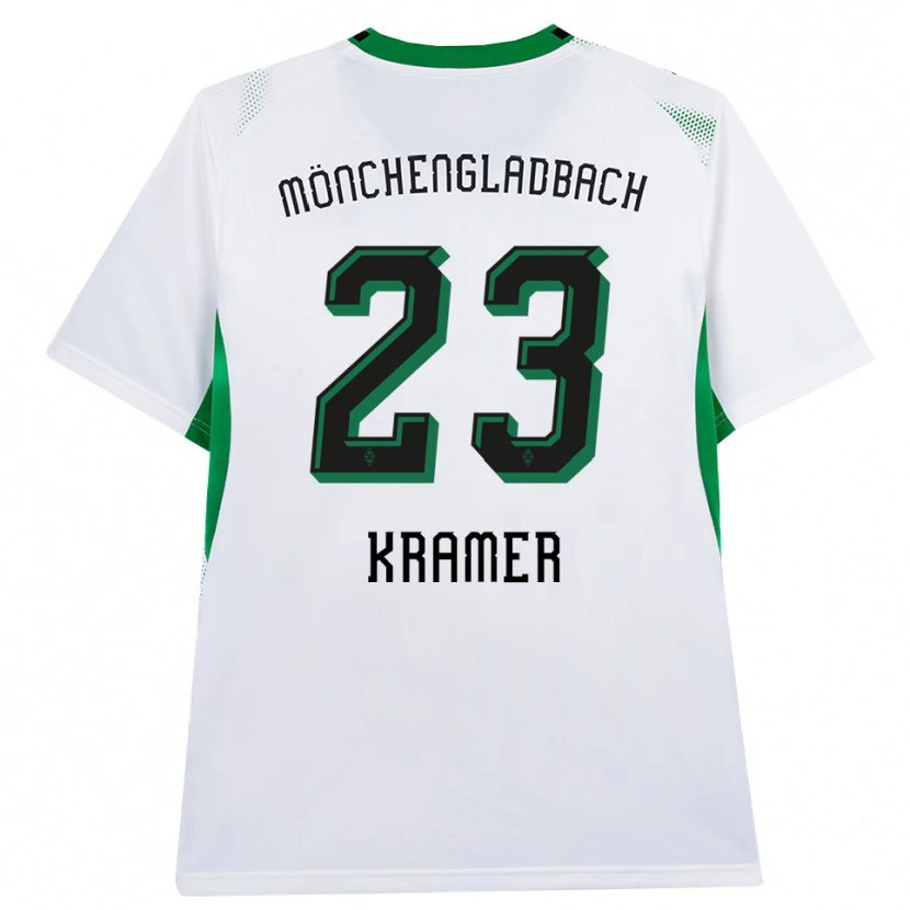 Danxen Uomo Maglia Christoph Kramer #23 Bianco Nero Verde Kit Gara Home 2026/27 Maglietta