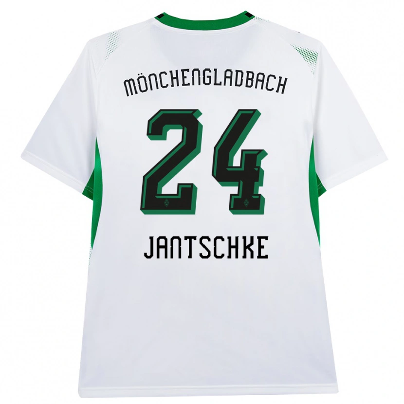 Danxen Uomo Maglia Tony Jantschke #24 Bianco Nero Verde Kit Gara Home 2026/27 Maglietta