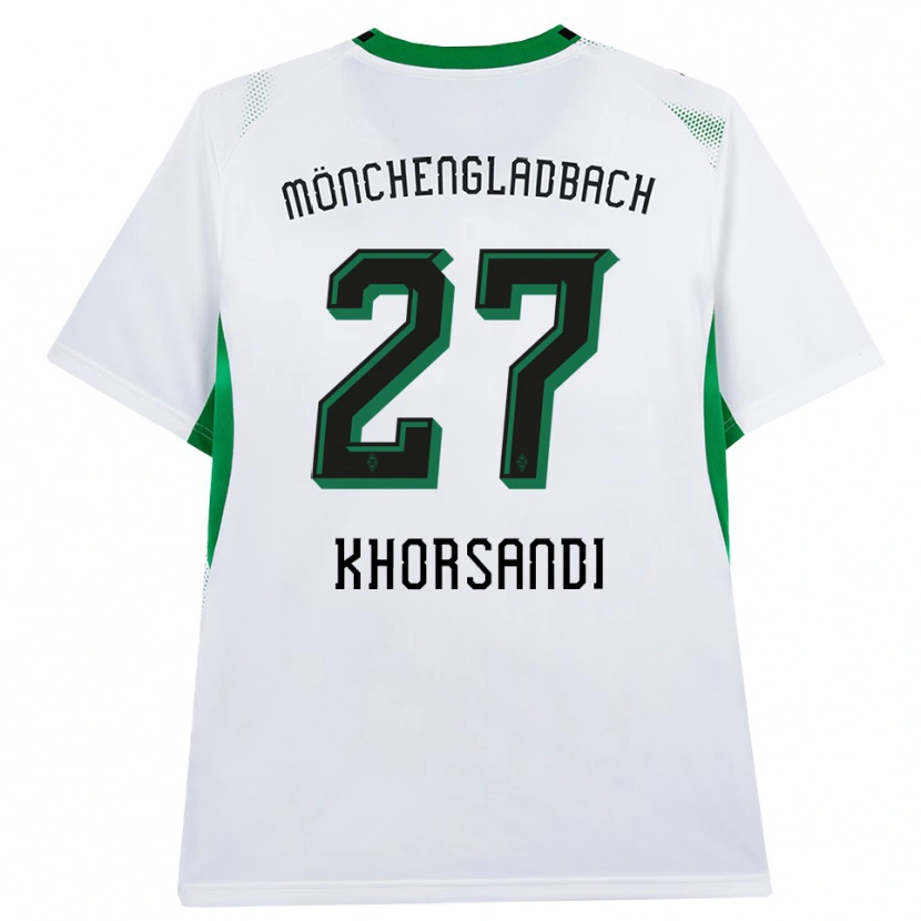 Danxen Uomo Maglia Radin Khorsandi #27 Bianco Nero Verde Kit Gara Home 2026/27 Maglietta