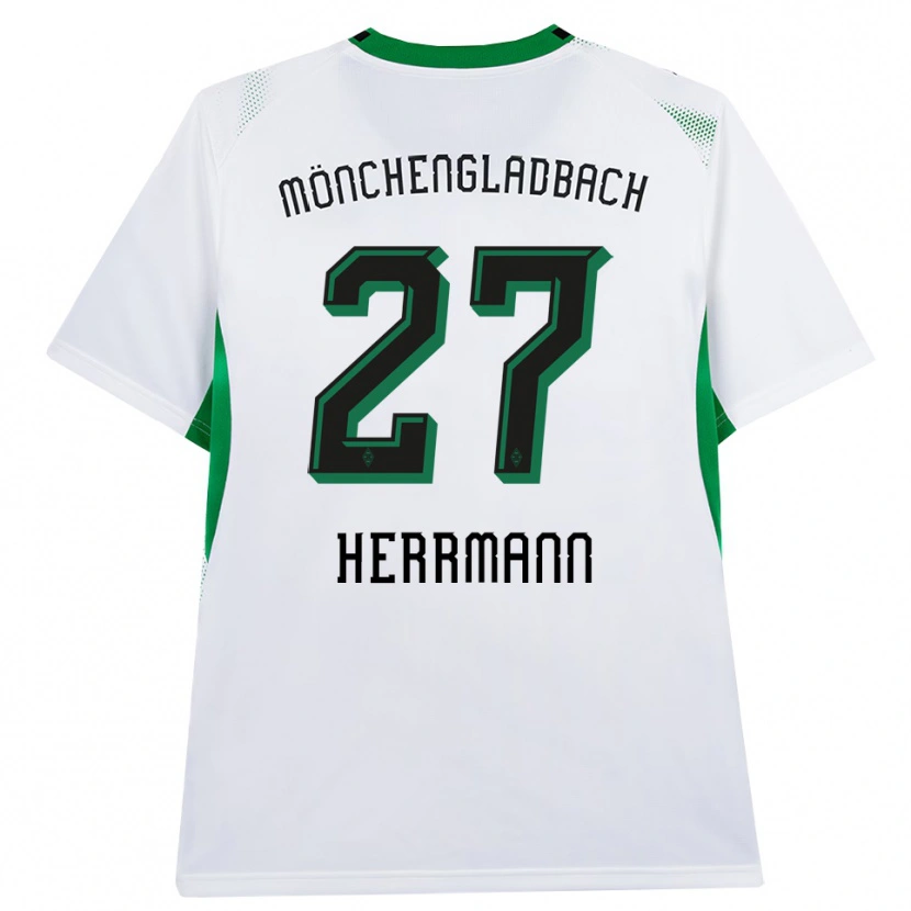 Danxen Uomo Maglia Michelle Herrmann #27 Bianco Nero Verde Kit Gara Home 2026/27 Maglietta