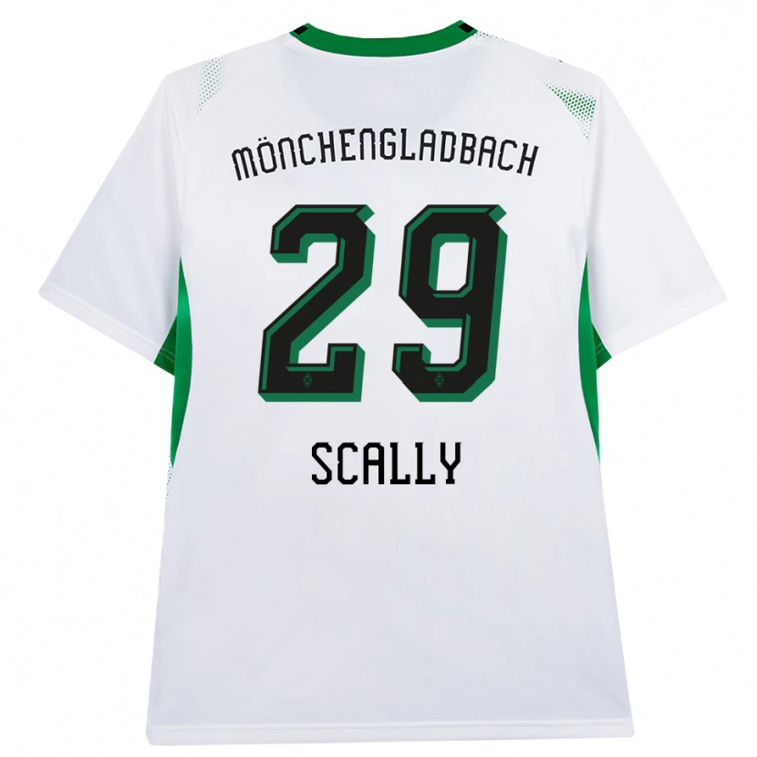 Danxen Uomo Maglia Joe Scally #29 Bianco Nero Verde Kit Gara Home 2026/27 Maglietta