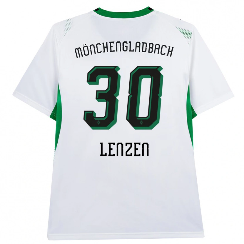 Danxen Uomo Maglia Hannah Lenzen #30 Bianco Nero Verde Kit Gara Home 2026/27 Maglietta