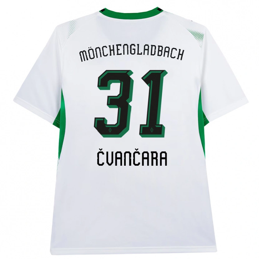 Danxen Uomo Maglia Tomas Cvancara #31 Bianco Nero Verde Kit Gara Home 2026/27 Maglietta