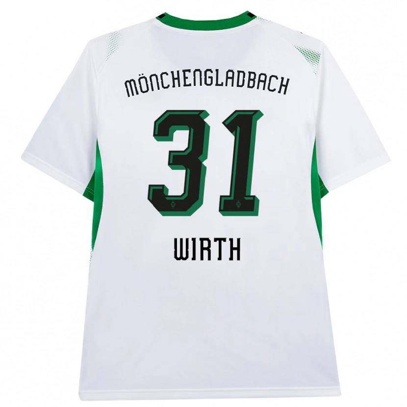 Danxen Uomo Maglia Linus Wirth #31 Bianco Nero Verde Kit Gara Home 2026/27 Maglietta