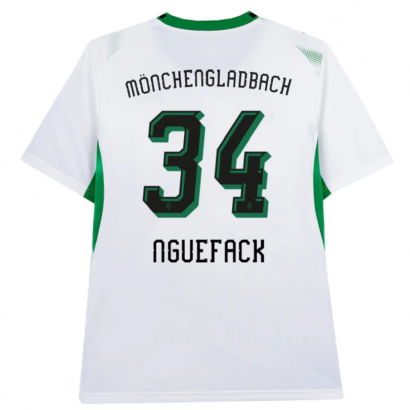 Danxen Uomo Maglia Mathieu Nguefack #34 Bianco Nero Verde Kit Gara Home 2026/27 Maglietta