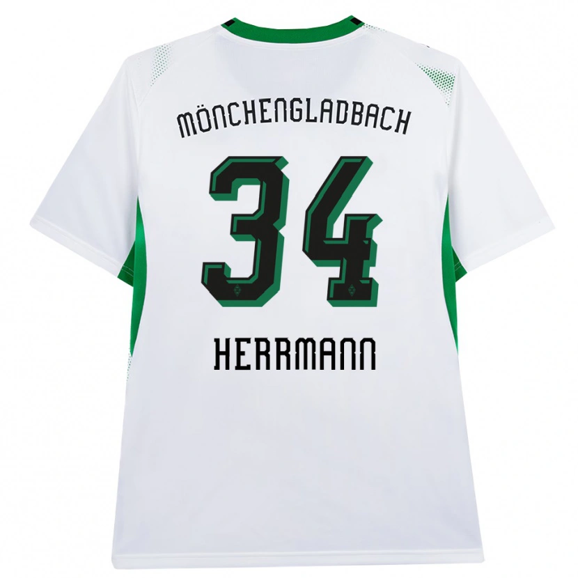 Danxen Uomo Maglia Charles Herrmann #34 Bianco Nero Verde Kit Gara Home 2026/27 Maglietta