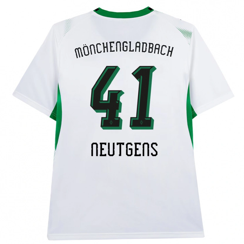 Danxen Uomo Maglia Maximilian Neutgens #41 Bianco Nero Verde Kit Gara Home 2026/27 Maglietta