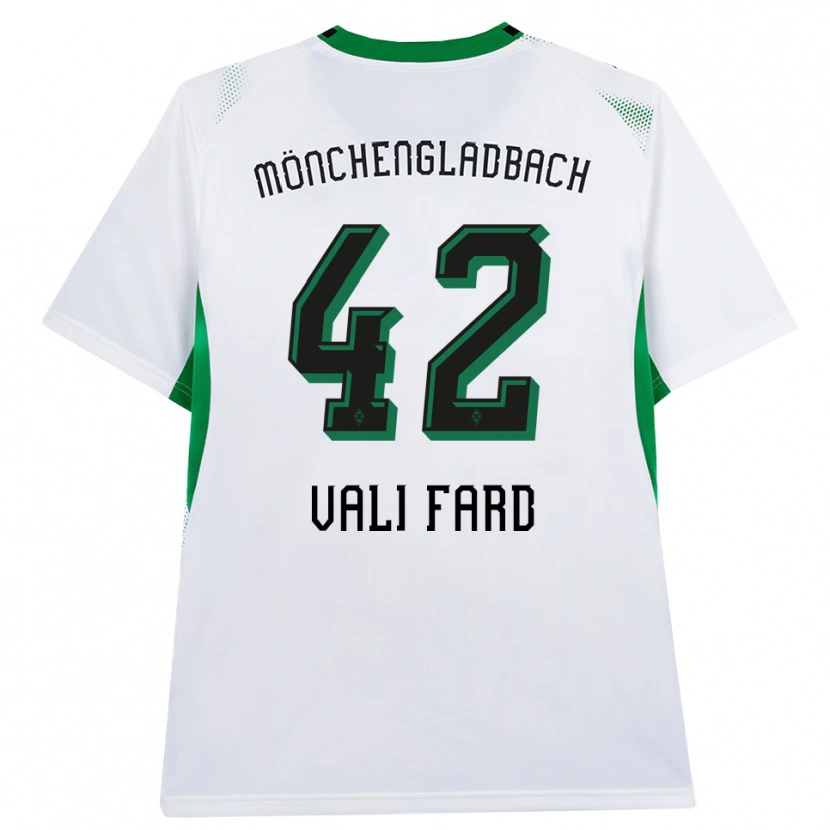 Danxen Uomo Maglia Elias Vali Fard #42 Bianco Nero Verde Kit Gara Home 2026/27 Maglietta