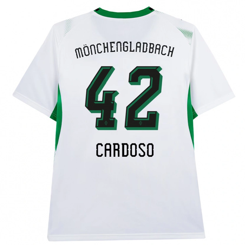 Danxen Uomo Maglia Tiago Pereira Cardoso #42 Bianco Nero Verde Kit Gara Home 2026/27 Maglietta
