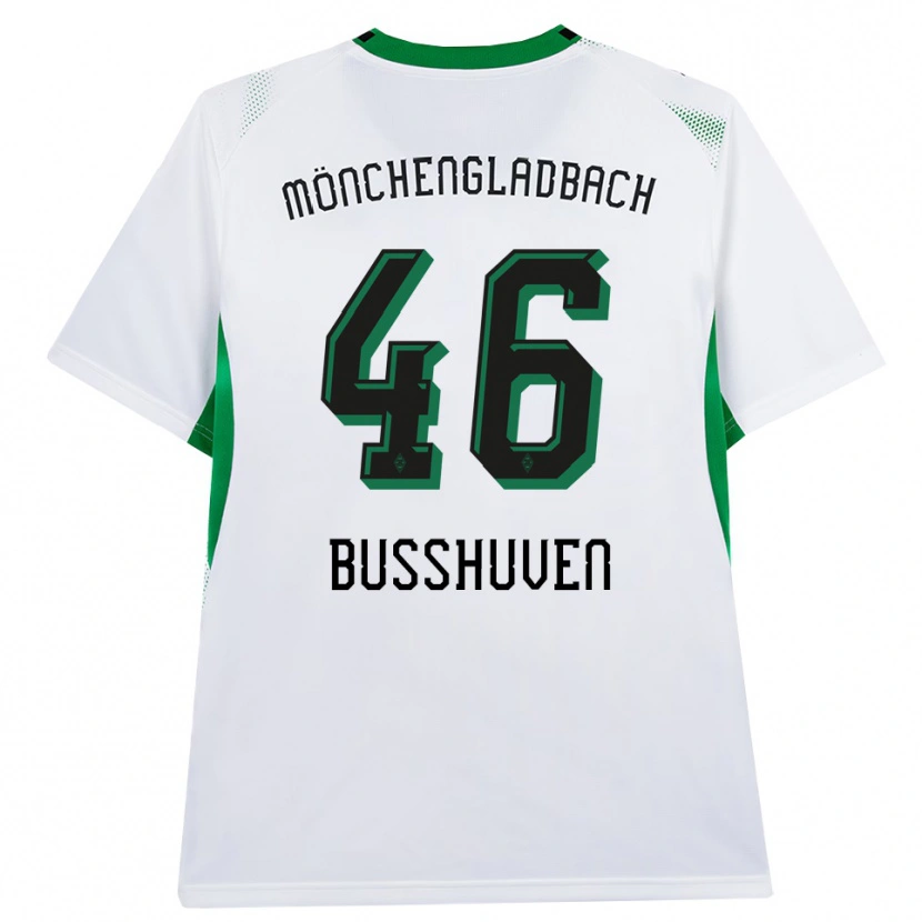 Danxen Uomo Maglia Alina Busshuven #46 Bianco Nero Verde Kit Gara Home 2026/27 Maglietta