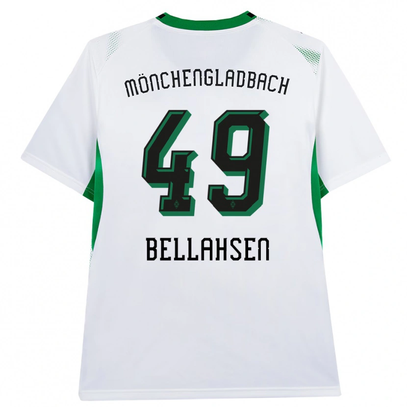 Danxen Uomo Maglia Joseph Bellahsen #49 Bianco Nero Verde Kit Gara Home 2026/27 Maglietta