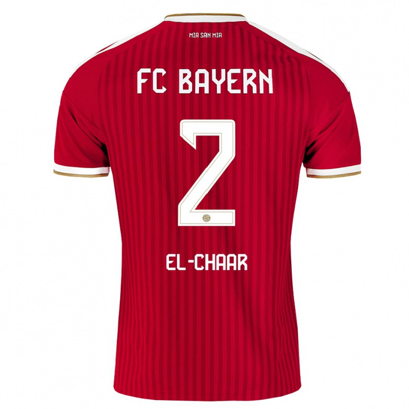 Danxen Uomo Maglia Adam El-Chaar #2 Rosso Bianco Blu Kit Gara Home 2026/27 Maglietta