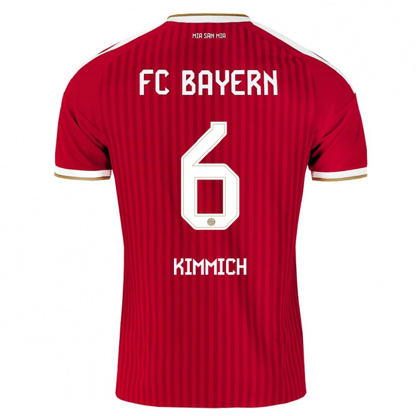 Danxen Uomo Maglia Joshua Kimmich #6 Rosso Bianco Blu Kit Gara Home 2026/27 Maglietta