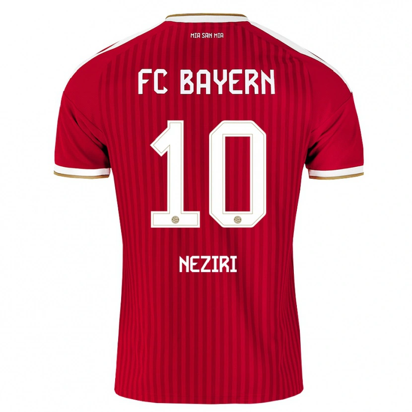 Danxen Uomo Maglia Behar Neziri #10 Rosso Bianco Blu Kit Gara Home 2026/27 Maglietta