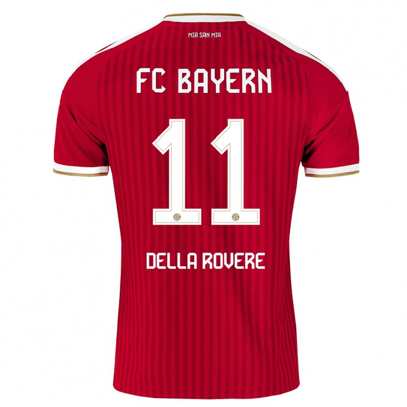 Danxen Uomo Maglia Guido Della Rovere #11 Rosso Bianco Blu Kit Gara Home 2026/27 Maglietta