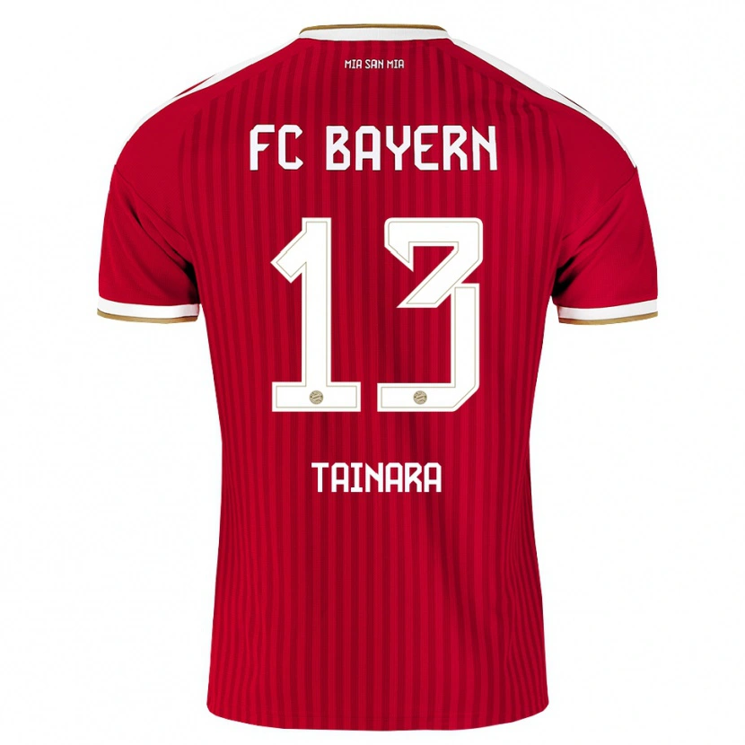 Danxen Uomo Maglia Tainara #13 Rosso Bianco Blu Kit Gara Home 2026/27 Maglietta
