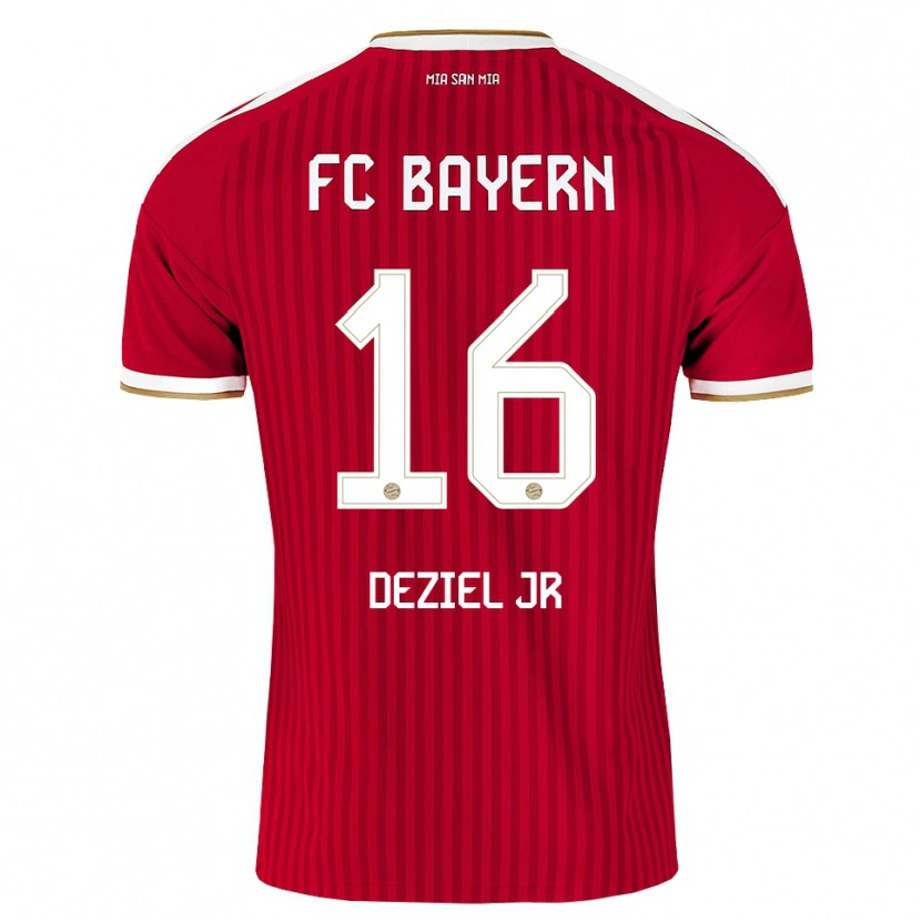 Danxen Uomo Maglia Robert Deziel Jr #16 Rosso Bianco Blu Kit Gara Home 2026/27 Maglietta