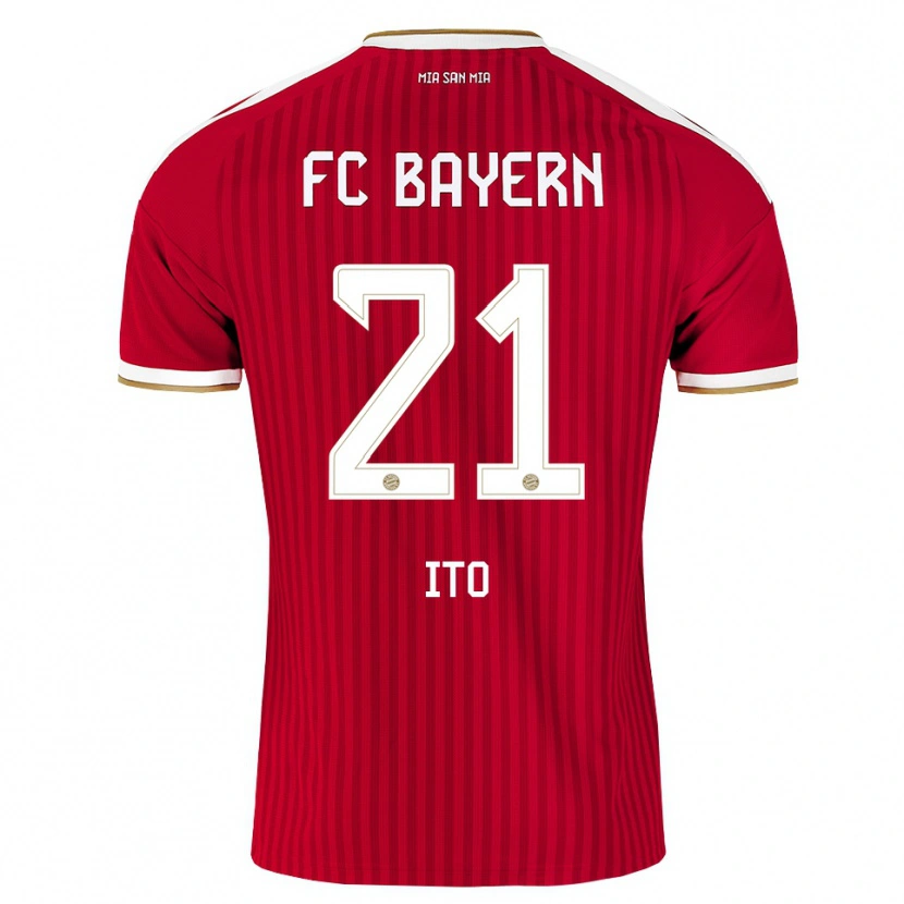 Danxen Uomo Maglia Hiroki Ito #21 Rosso Bianco Blu Kit Gara Home 2026/27 Maglietta