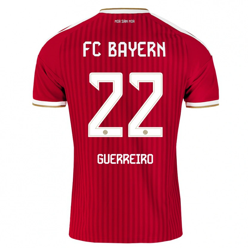 Danxen Uomo Maglia Raphael Guerreiro #22 Rosso Bianco Blu Kit Gara Home 2026/27 Maglietta