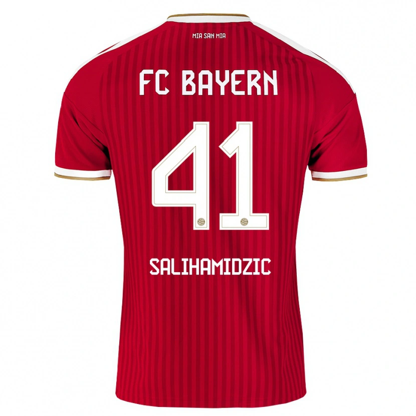 Danxen Uomo Maglia Nick Salihamidzic #41 Rosso Bianco Blu Kit Gara Home 2026/27 Maglietta