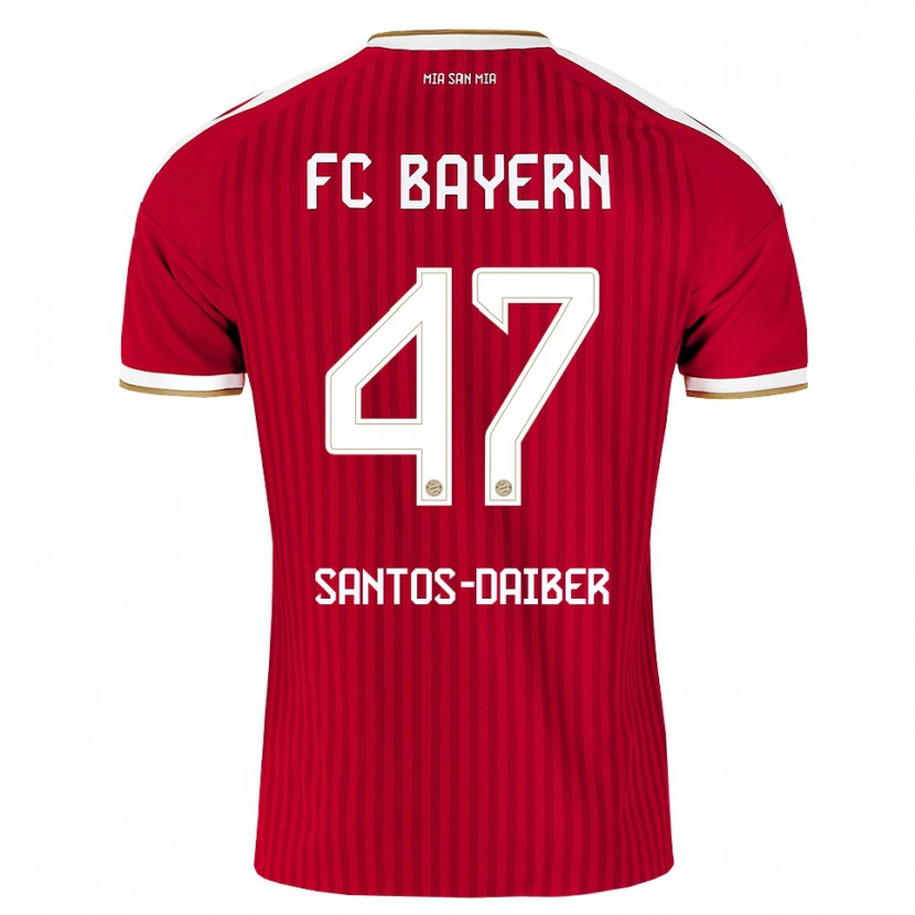Danxen Uomo Maglia David Santos Daiber #47 Rosso Bianco Blu Kit Gara Home 2026/27 Maglietta