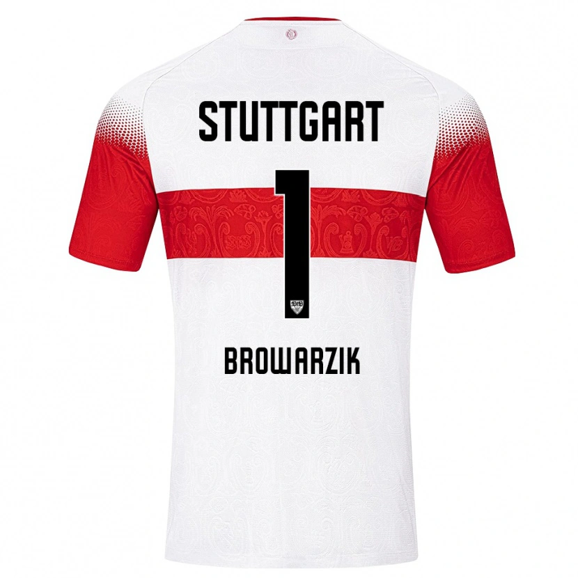 Danxen Uomo Maglia Timo Browarzik #1 Bianco Rosso Giallo Kit Gara Home 2026/27 Maglietta