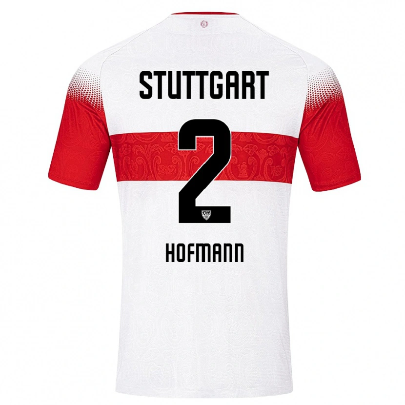 Danxen Uomo Maglia Linette Hofmann #2 Bianco Rosso Giallo Kit Gara Home 2026/27 Maglietta