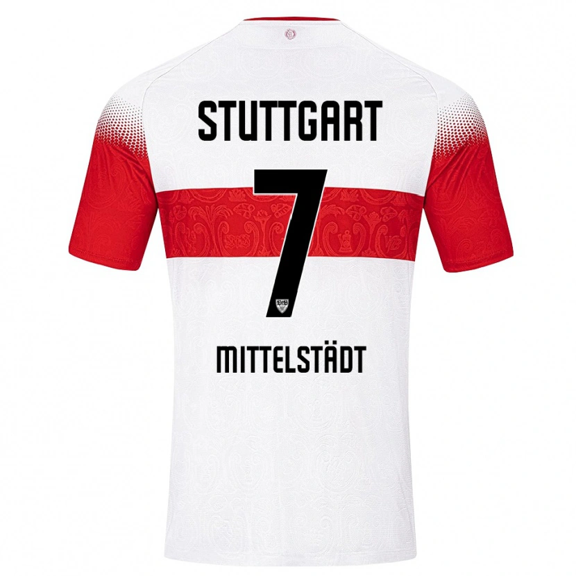 Danxen Uomo Maglia Maximilian Mittelstädt #7 Bianco Rosso Giallo Kit Gara Home 2026/27 Maglietta