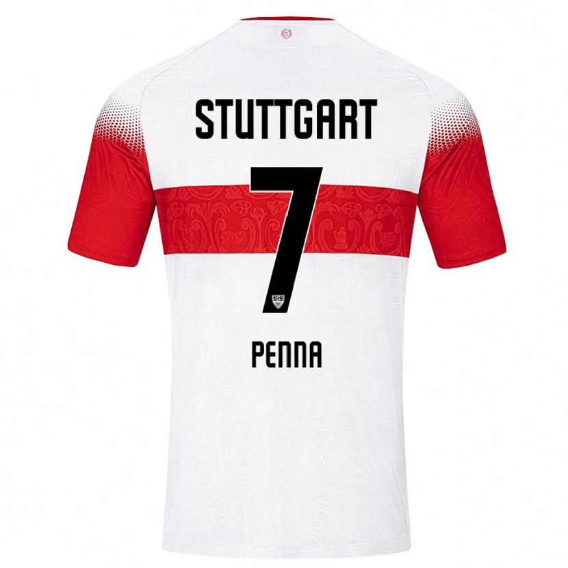 Danxen Uomo Maglia Lauri Penna #7 Bianco Rosso Giallo Kit Gara Home 2026/27 Maglietta