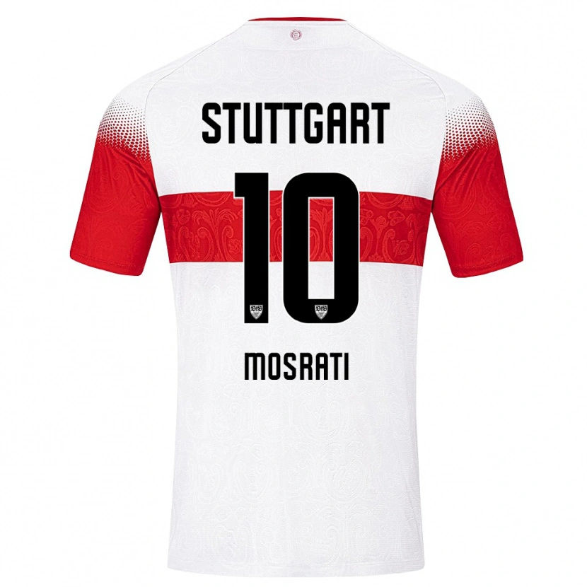 Danxen Uomo Maglia Malik Mosrati #10 Bianco Rosso Giallo Kit Gara Home 2026/27 Maglietta
