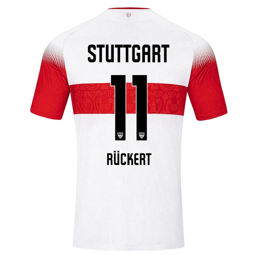 Danxen Uomo Maglia Rosa Rückert #11 Bianco Rosso Giallo Kit Gara Home 2026/27 Maglietta