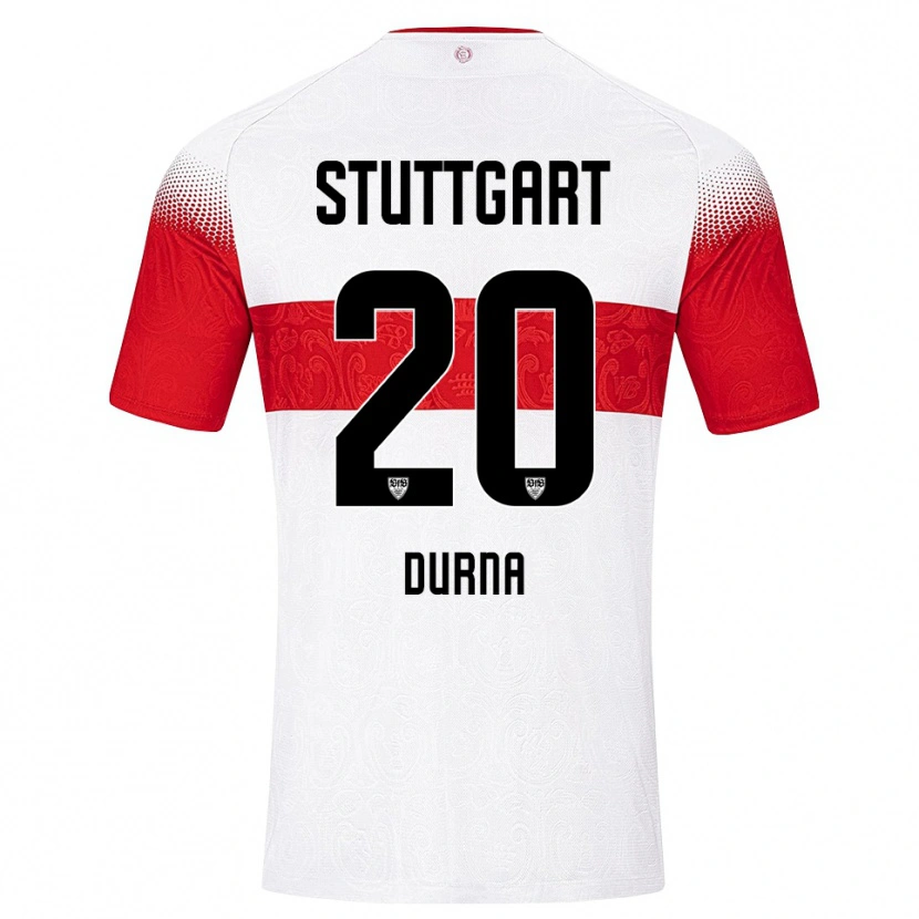 Danxen Uomo Maglia Tuncay Durna #20 Bianco Rosso Giallo Kit Gara Home 2026/27 Maglietta